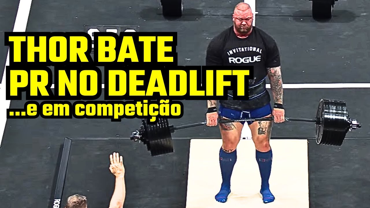 HAFTHOR BJORNSSON DOMINA O DEADLIFT EM COMPETIÇÃO DE STRONGMAN