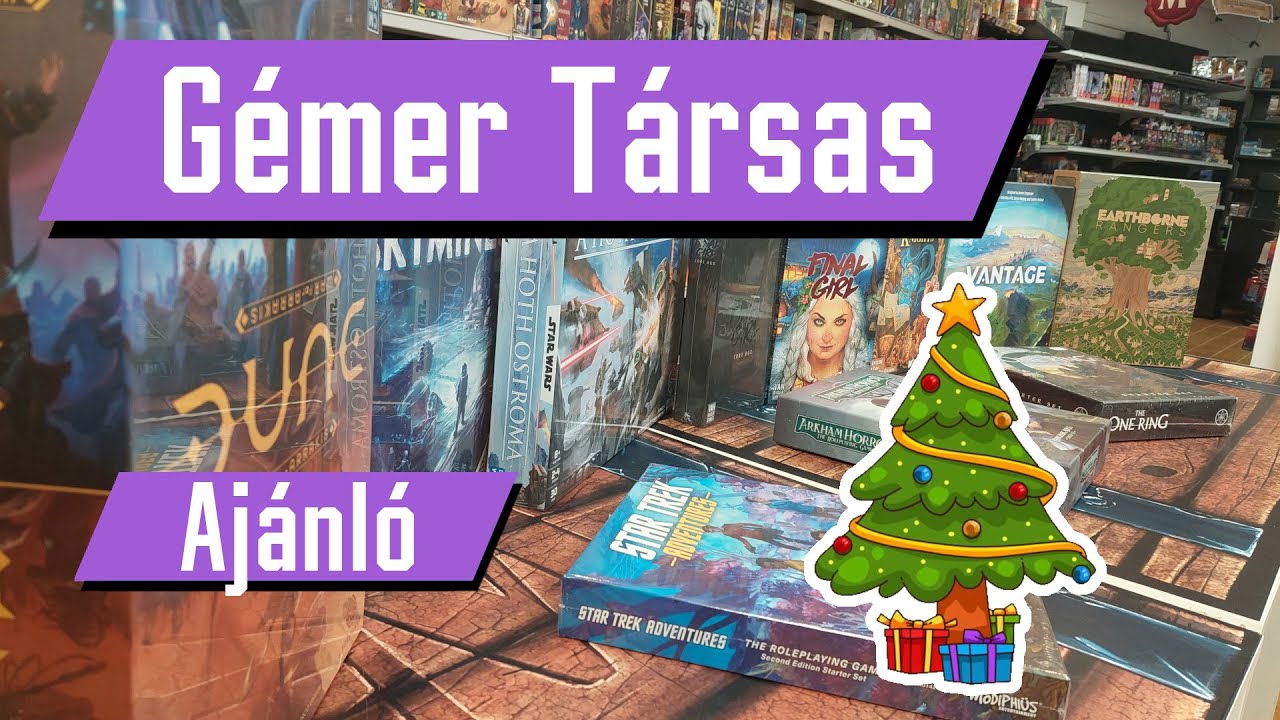 G&eacute;mer T&aacute;rsasj&aacute;t&eacute;k aj&aacute;nl&oacute; 2025 Kar&aacute;csony