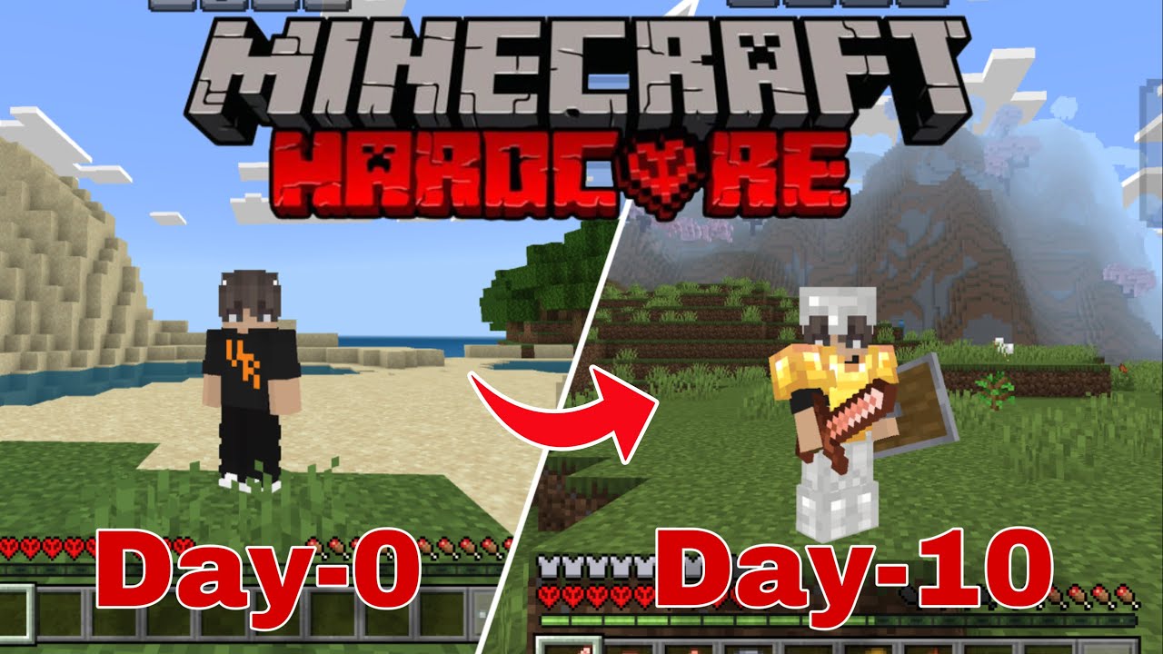 Starting Minecraft HARDCORE in Mobile 🤩🤩.| In हिंदी | |Minecraft POCKET EDITION|.!!!