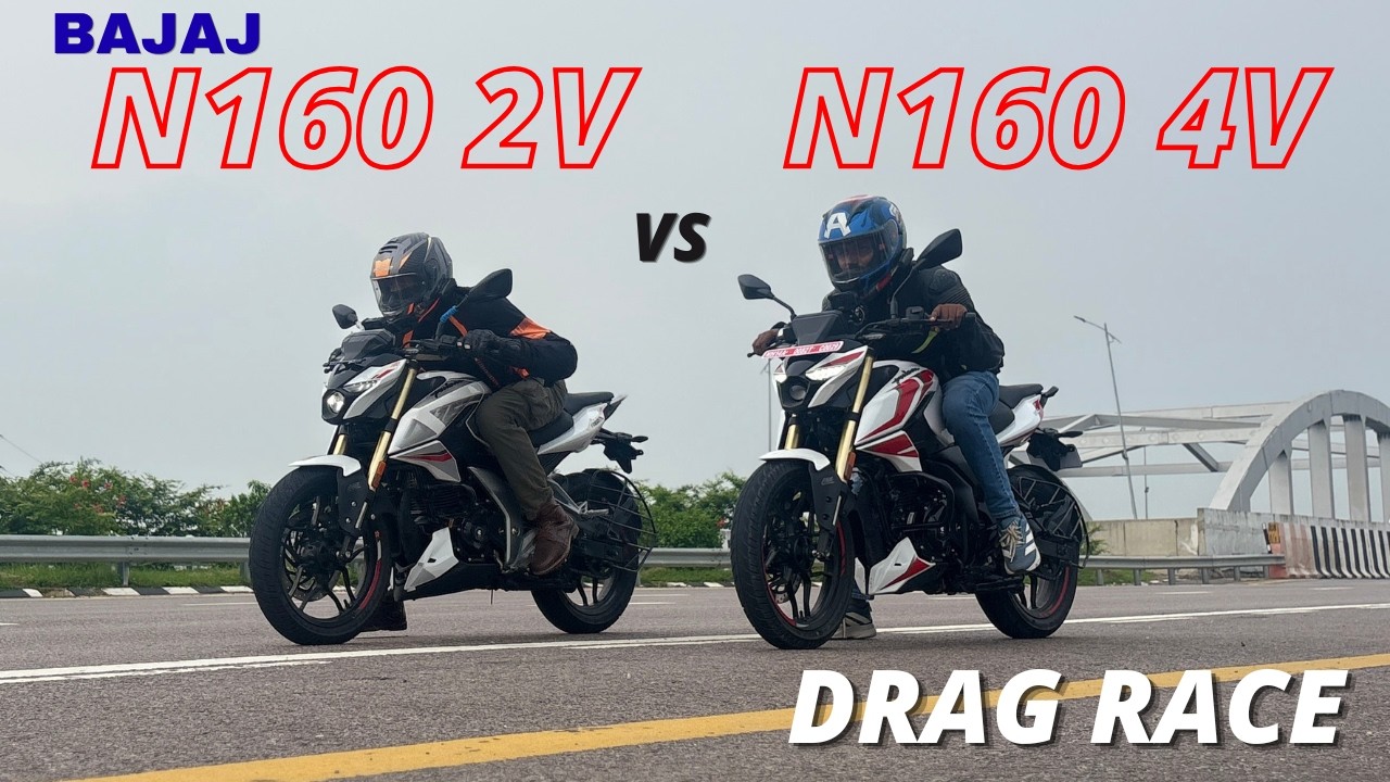 Pulsar N160 4V SS vs N160 2V Drag Race