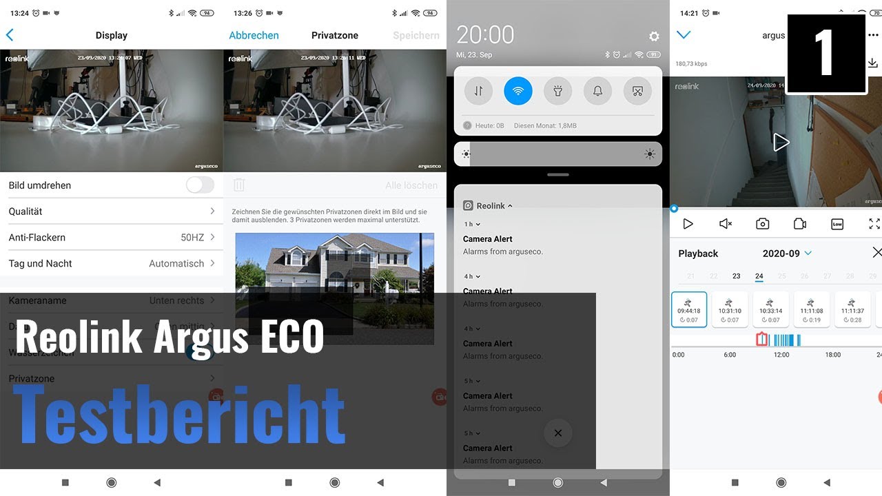 Reolink Argus ECO im Test - Die App (2)