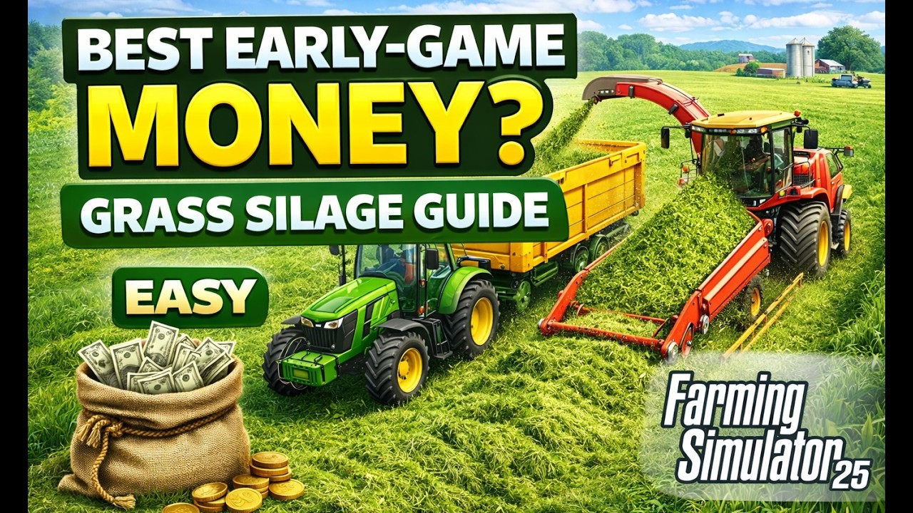 Best Early-Game Money? Grass Silage Guide | Farming Simulator 25