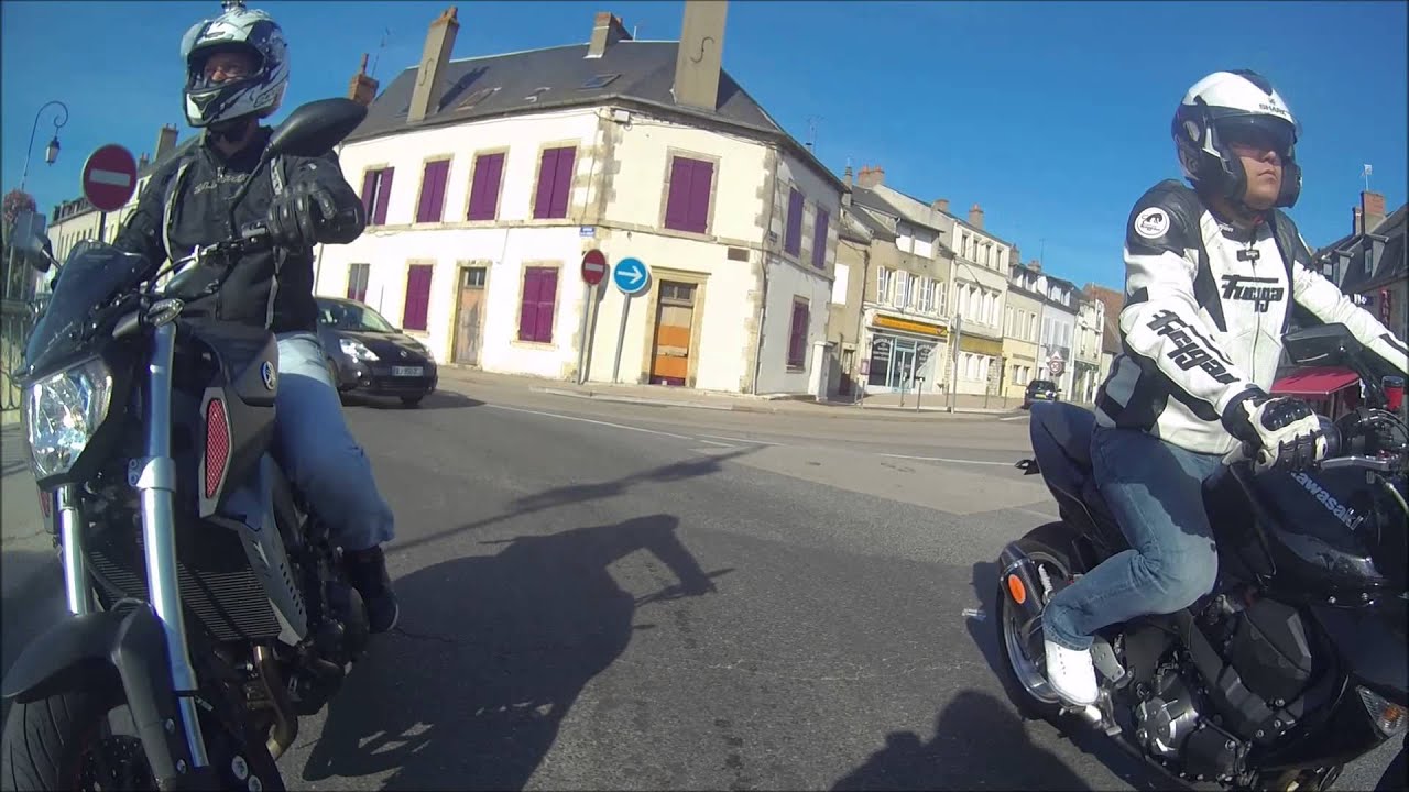 balade moto dans la nievre