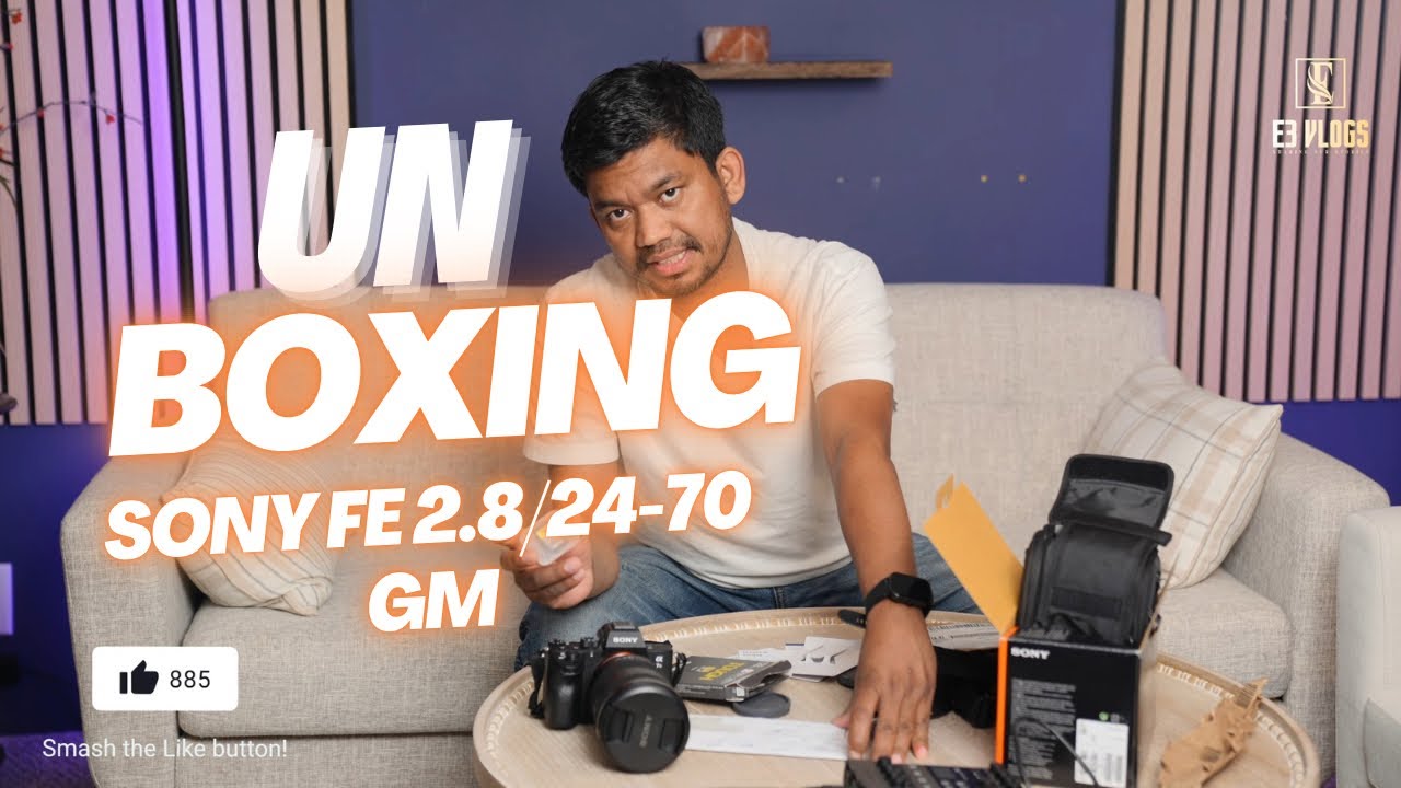 Unboxing Sony FE 24-70mm f/2.8 GM Lens