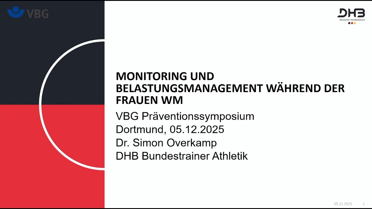 Belastungssteuerung im Spitzenhandball – Insights vom Bundestrainer Athletik