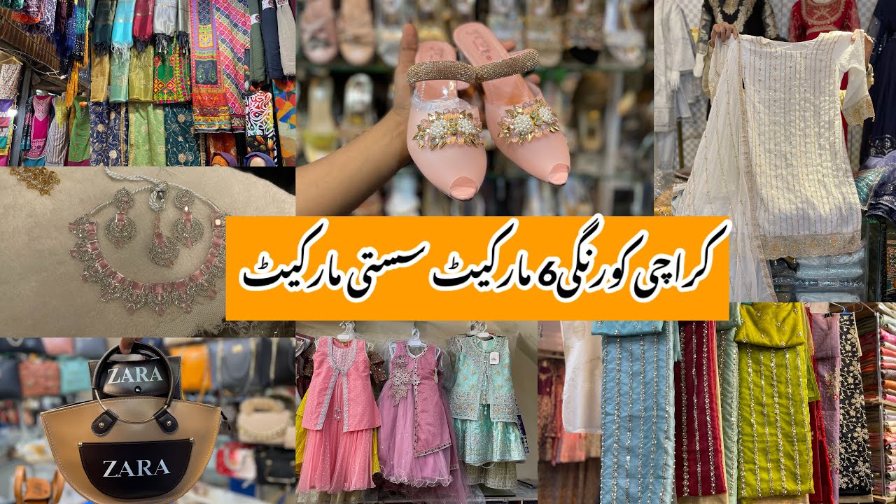 Korangi 6 No Market Karachi-Footwear,Bags,fancy dress,jewelry & kids Shopping-Local Bazar Pakistan