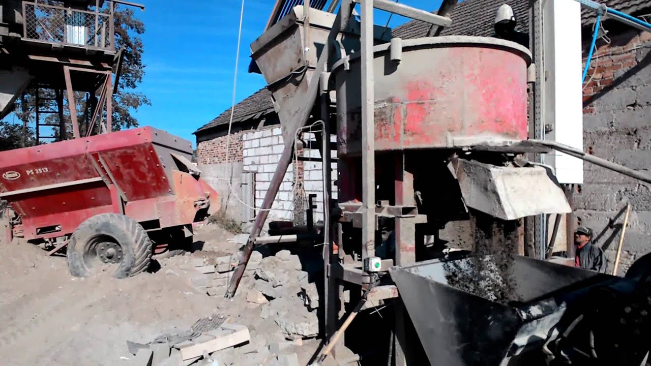 Produkcja bloczków betonowych