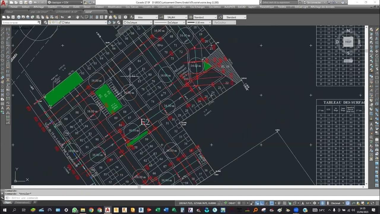 10 Montage du plan de lotissement (Partie 1/2)