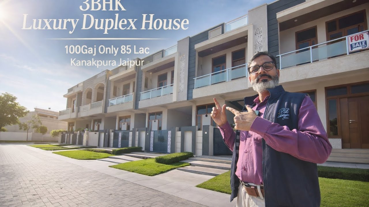 20×45 | 100 Gaj 4BHK Duplex House For Sale | JDA Approved East Facing | Kanakpura Jaipur