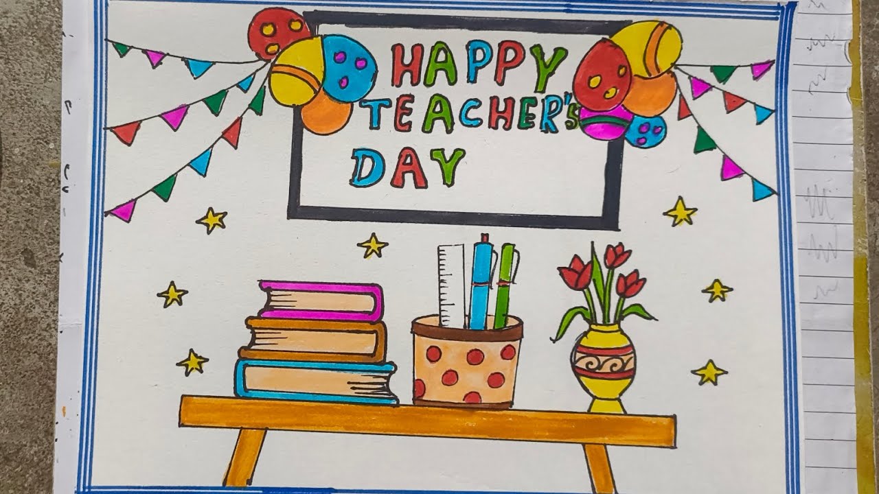 Teachers day special drawing for beginners || ( Very Easy) step by step 