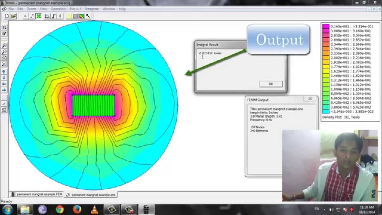 FEMM Permanent Magnet Example