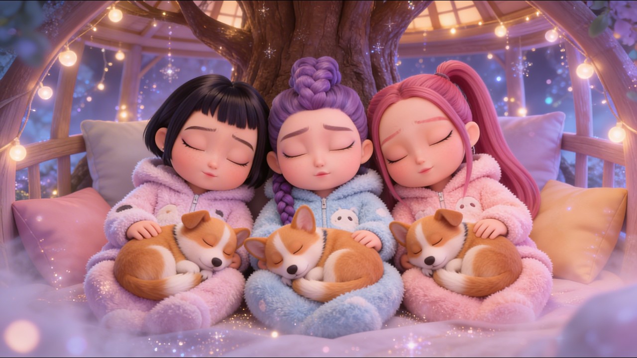 Deep Sleep in 3 Minutes 🥰 Relaxing Music Reduce Stress and Anxiety with Rumi, Zoey & Mira
