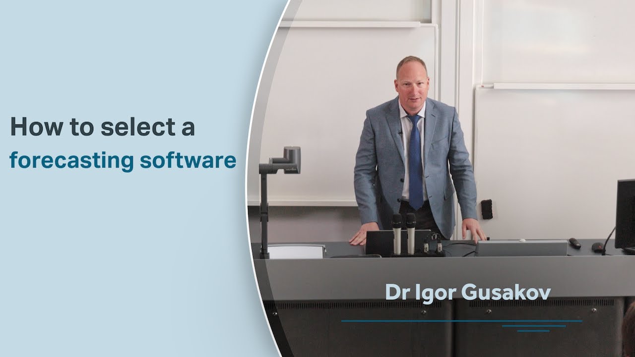 Business Forecasting Principles: 07. How to Select a Forecasting Software?