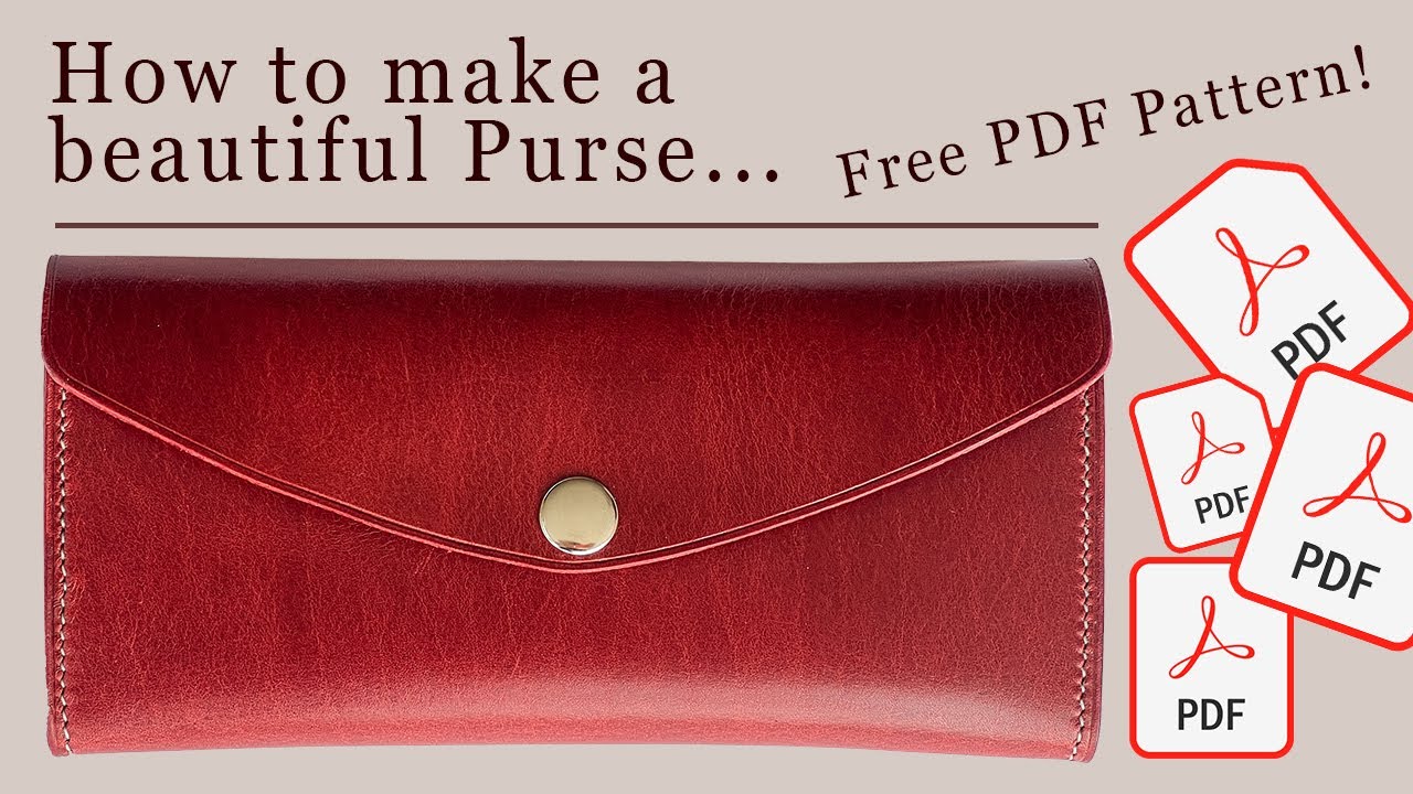 How to make a beautiful leather women's wallet that'll cost you arms and legs if bought!