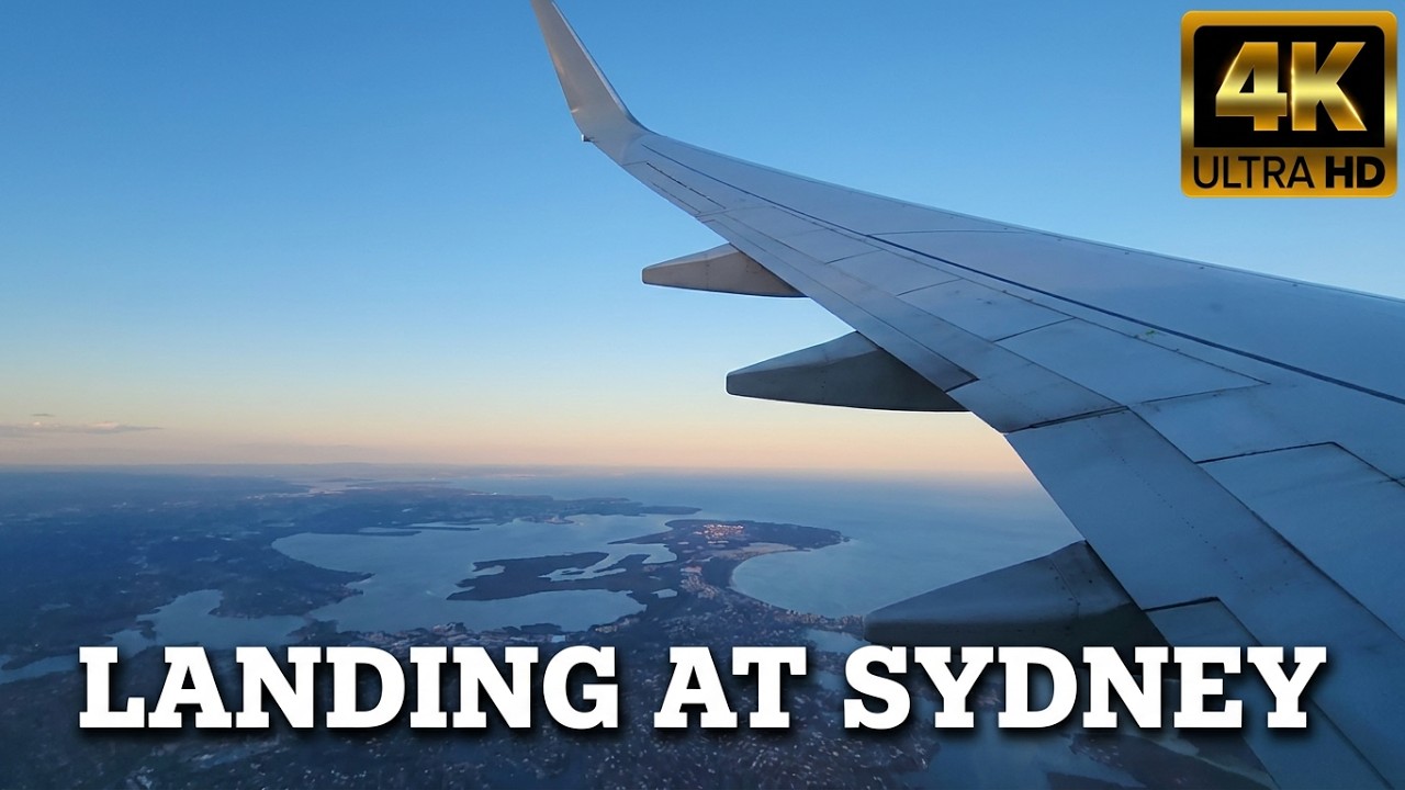 Landing | Sydney Airport 🛬 🇦🇺 4k