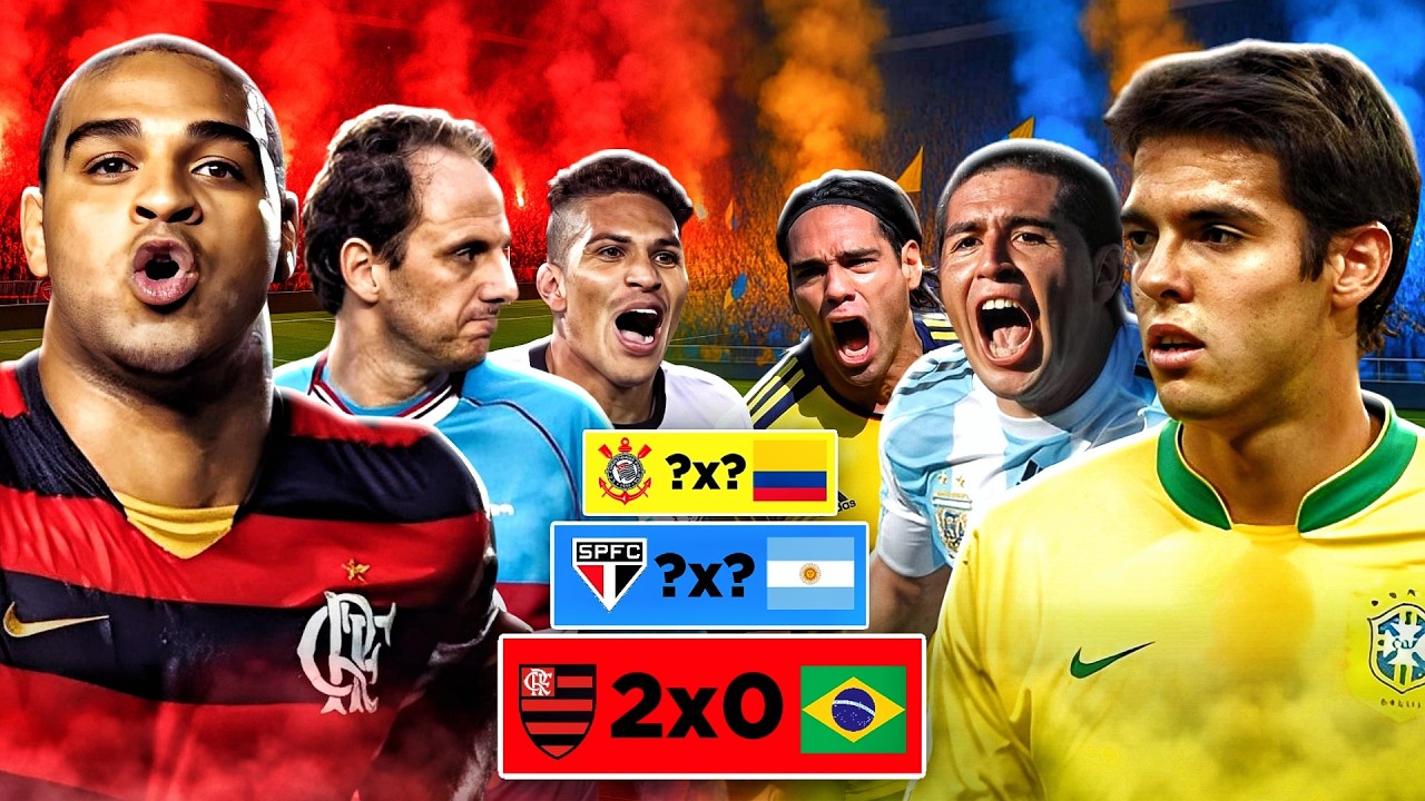 TIMES BRASILEIROS que j&aacute; VENCERAM SELE&Ccedil;&Otilde;ES