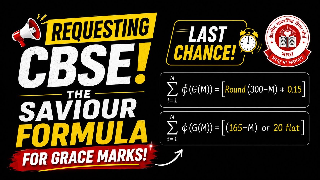 This Grace Marks Formula Can Save 4 Million Students 🤯 A Kind Request To CBSE