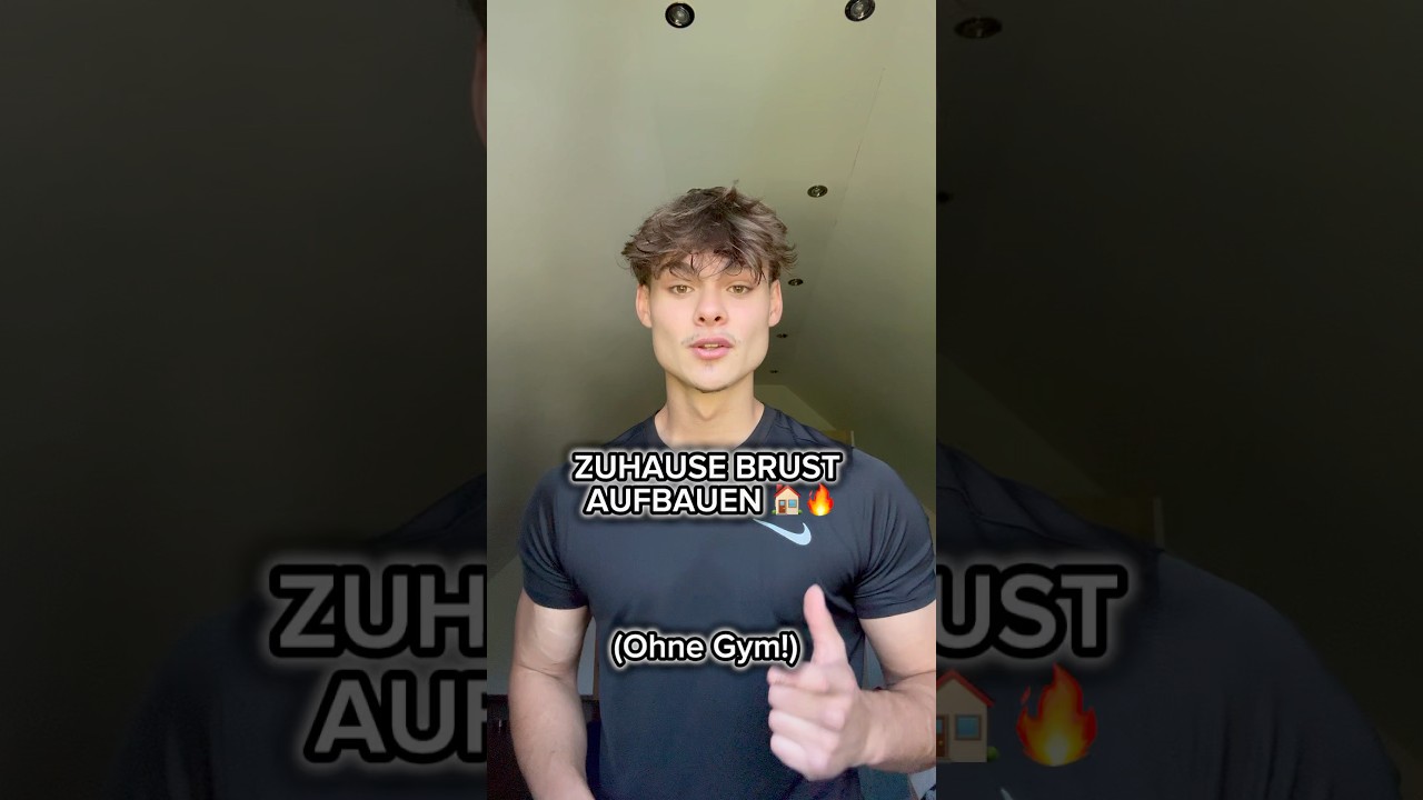 BRUST WORKOUT (Zuhause) 🏠🔥 - TAG 7 ✅ Zuhause MUSKELN aufbauen! 💪 #homeworkout #brusttraining #fyp