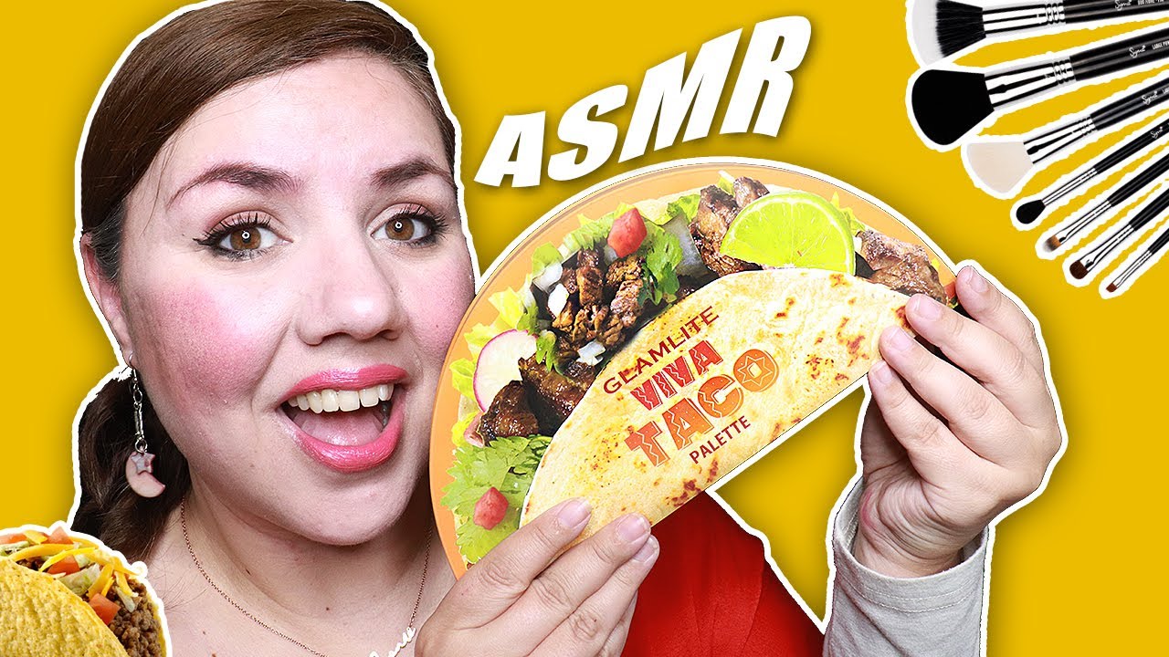 ASMR Español TE MAQUILLO Con un Taco! Paleta de Maquillaje Roleplay / Murmullo Latino