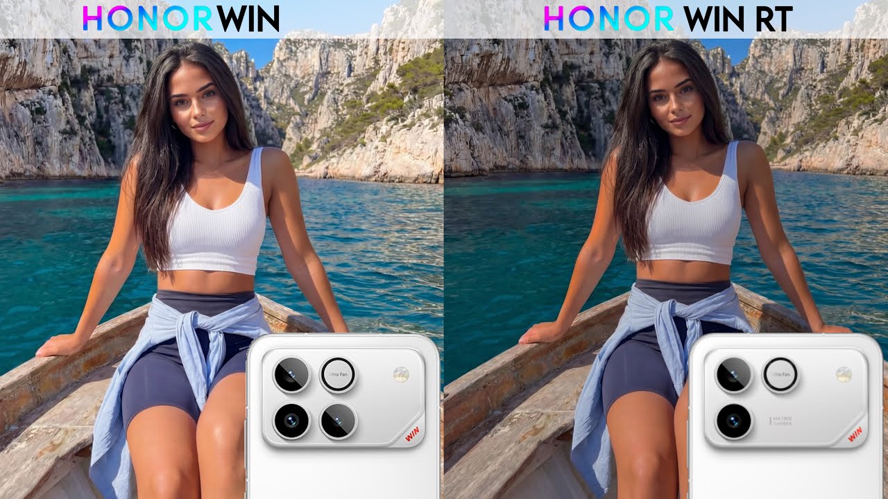 Сравнение результатов тестов камер HONOR win и HONOR win RT