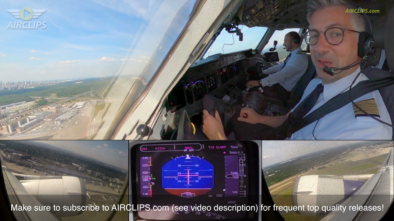 Classic MD-11F Cockpit Takeoff with Captain Axel! Lufthansa Cargo Frankfurt to New York! [AIRCLIPS]