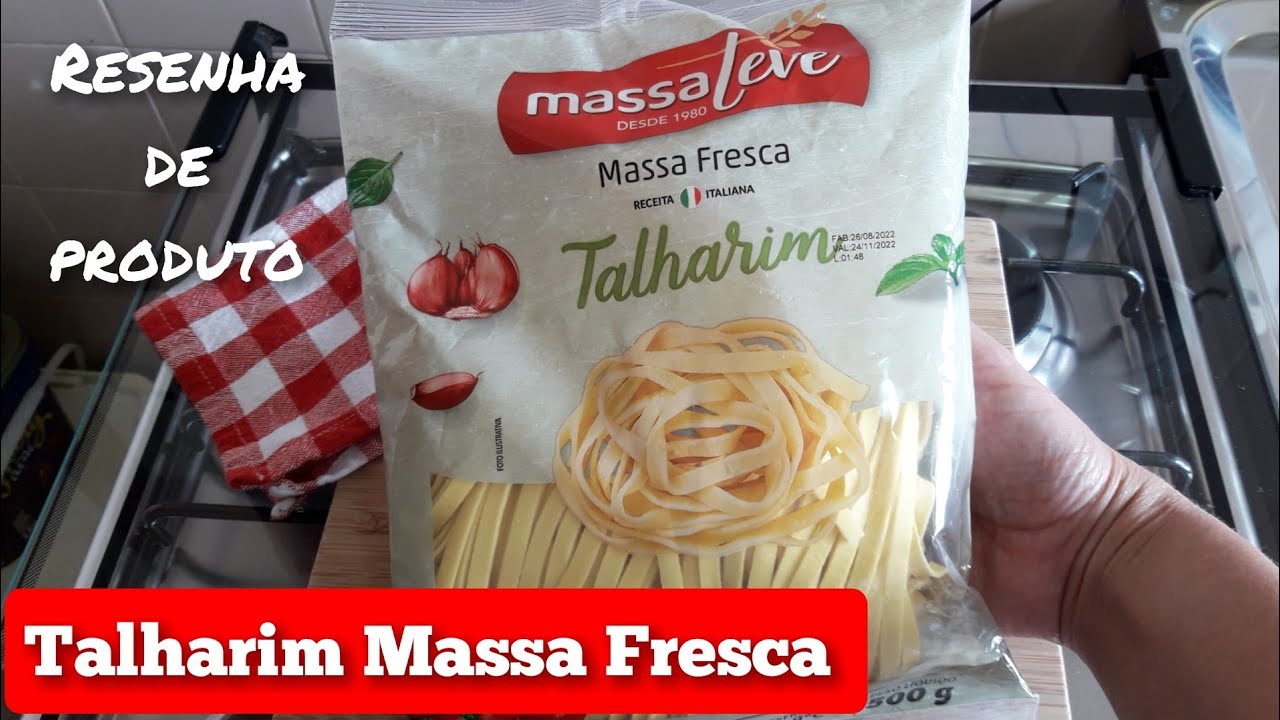 EXPERIMENTANDO TALHARIM MASSA FRESCA DA MASSA LEVE | RESENHA DE PRODUTO