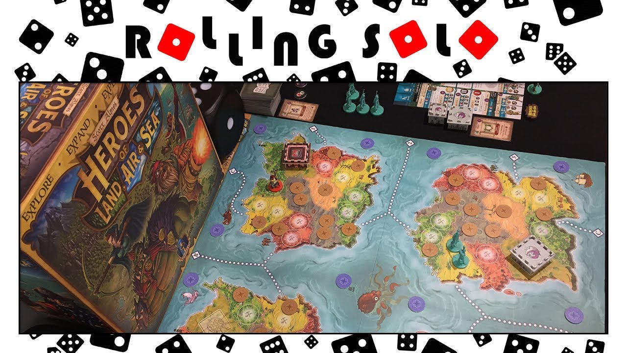 Heroes of Land Air and Sea | Solo Playthrough | How To Setup & Play | Part #1