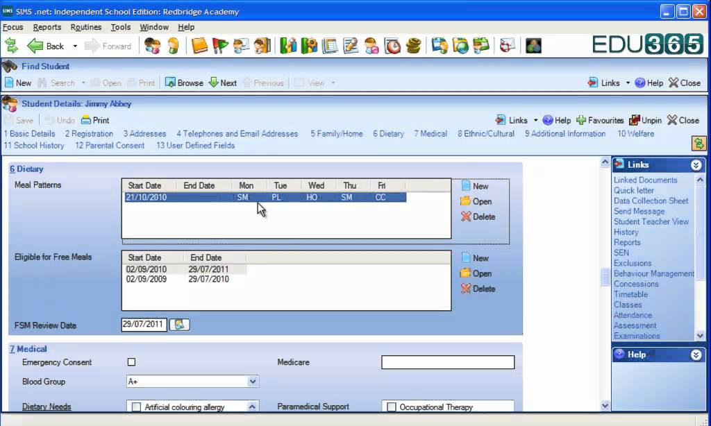 SIMS - Student database