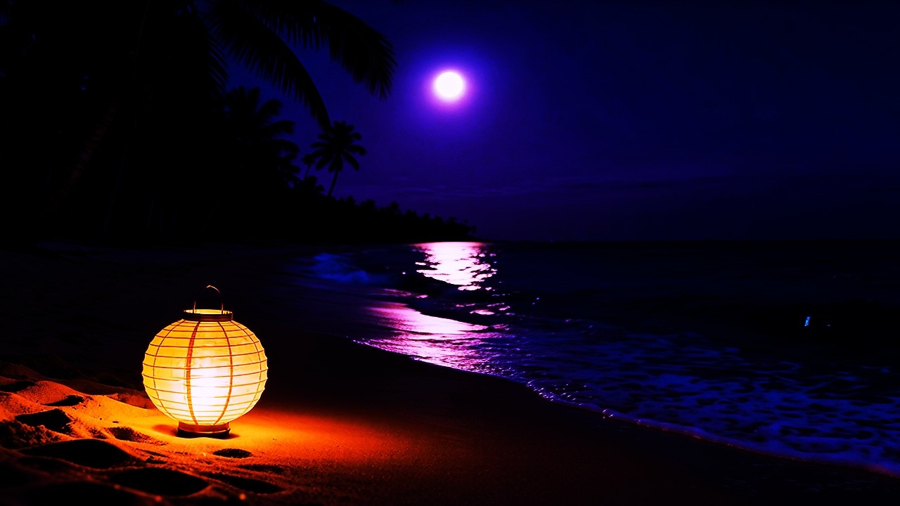 Stillness by the Sea 🌙 Night Meditation Music for Deep Calm & Reflection (2 Hours)