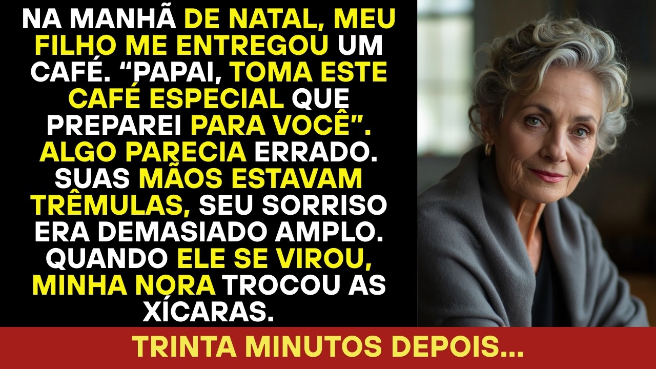 No Natal, meu filho disse: “Pai, tome este chá especial”, mas minha nora trocou a xícara.