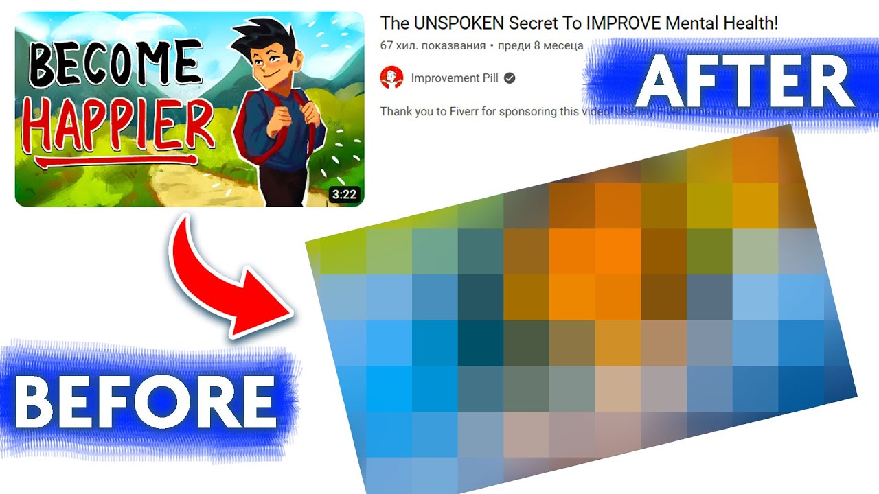 I Recreated A Thumbnail From IMPROVEMENT PILL'S Channel And Made It Better