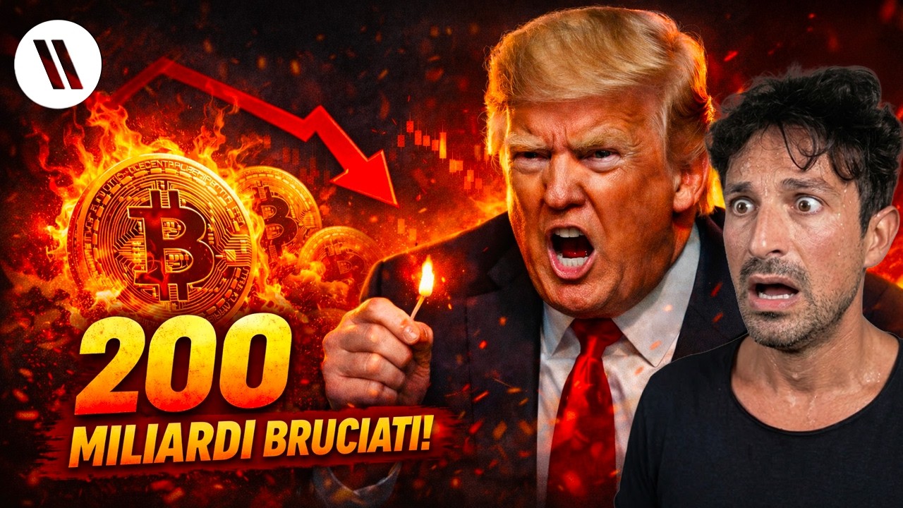 BITCOIN, CRYPTO: SIAMO ALLA FOLLIA! (200 MILIARDI BRUCIATI)
