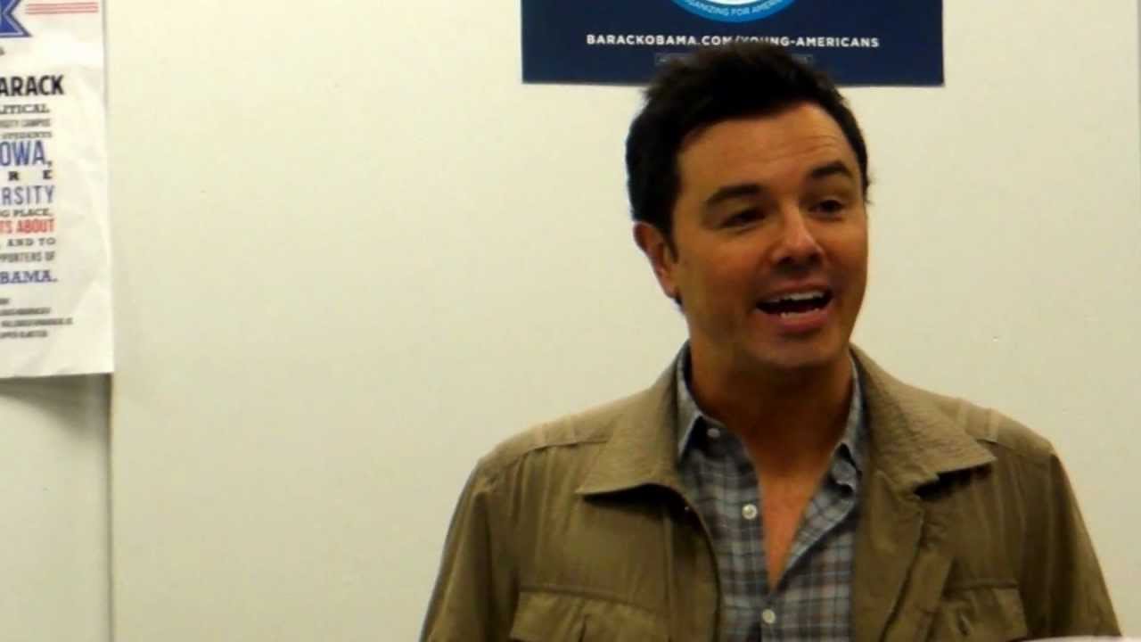 Seth MacFarlane at Drake for Obama 10 20 12