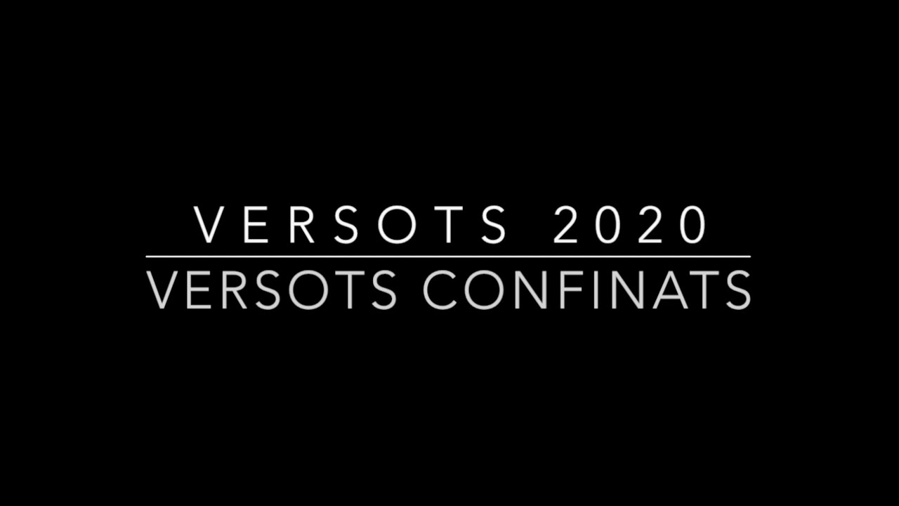 VERSOTS CONFINATS 2020