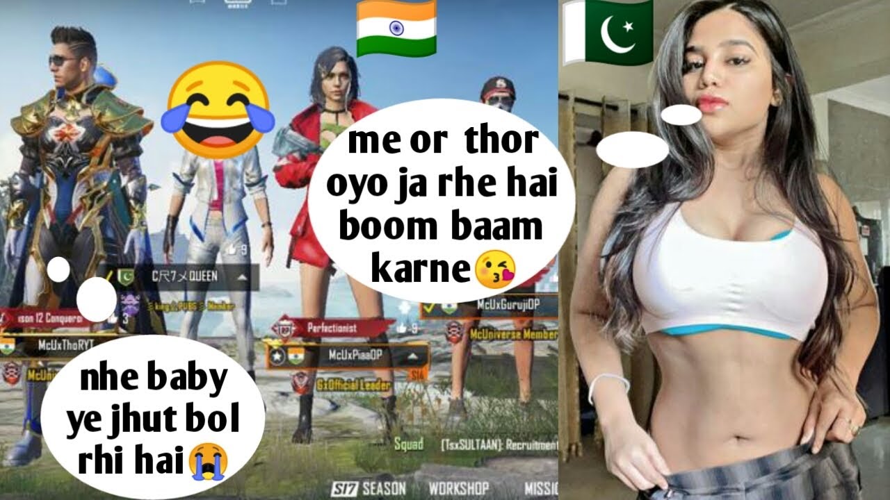 Random HOT & INNOCENT Pakistani Girl Vs My INDIAN Girlfriend😳 FIGHT WITH EACHOTHER  [THOR GAMING]