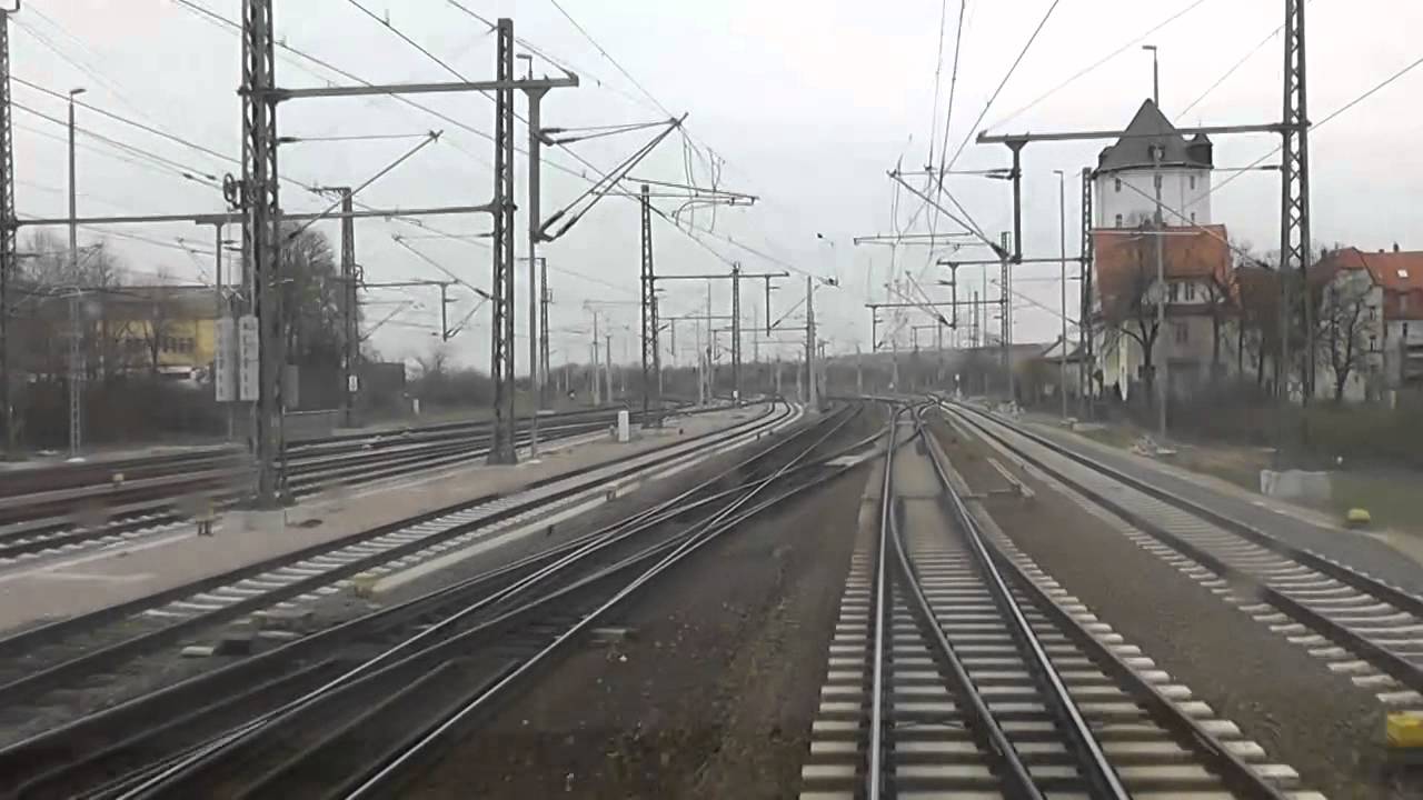 Führerstandsmitfahrt Eisenach - Halle (Teil 2 Erfurt - Naumburg)