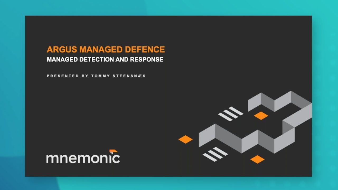 mnemonic Argus Managed Defence - Managed Detection & Response (MDR) Introduction | Somerford