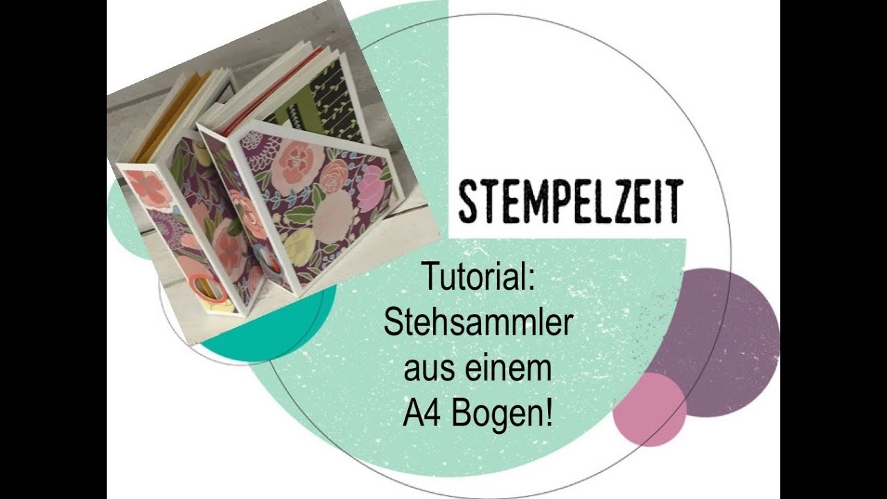 Tutorial: Stehsammler aus nur einem Bogen A4 ! mit Stampin'Up! Geburtstagssoiree