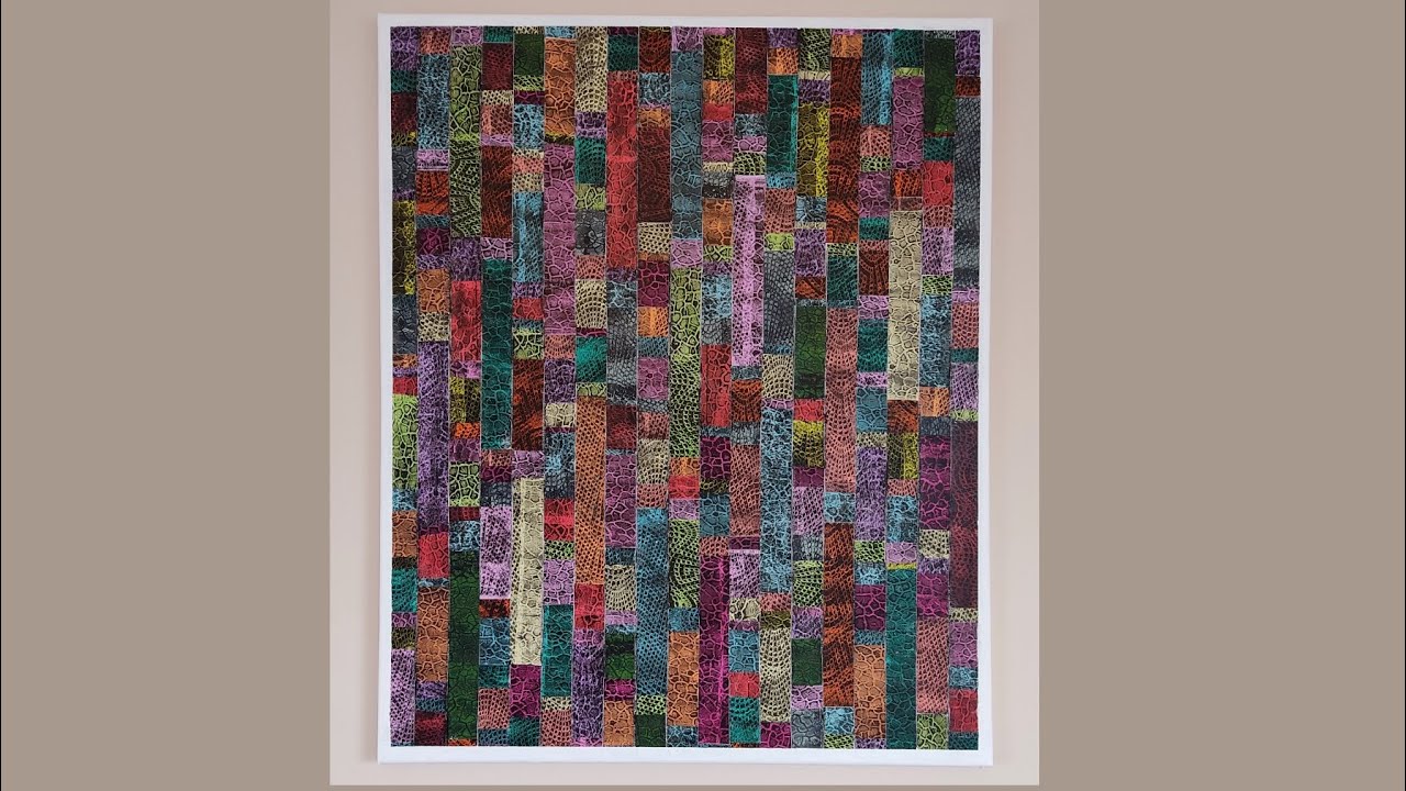Turn Your Gelli Prints Into Wall Art. #gelliprinting #wallart #easy #collage #homemade #artwork