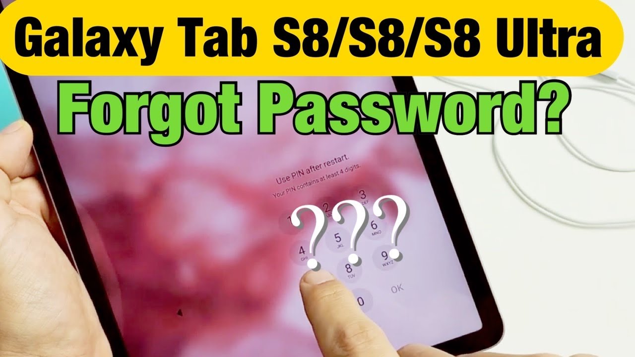 Забыли пароль или пин-код на Galaxy TAB S8 / S8+ / S8 Ultra?