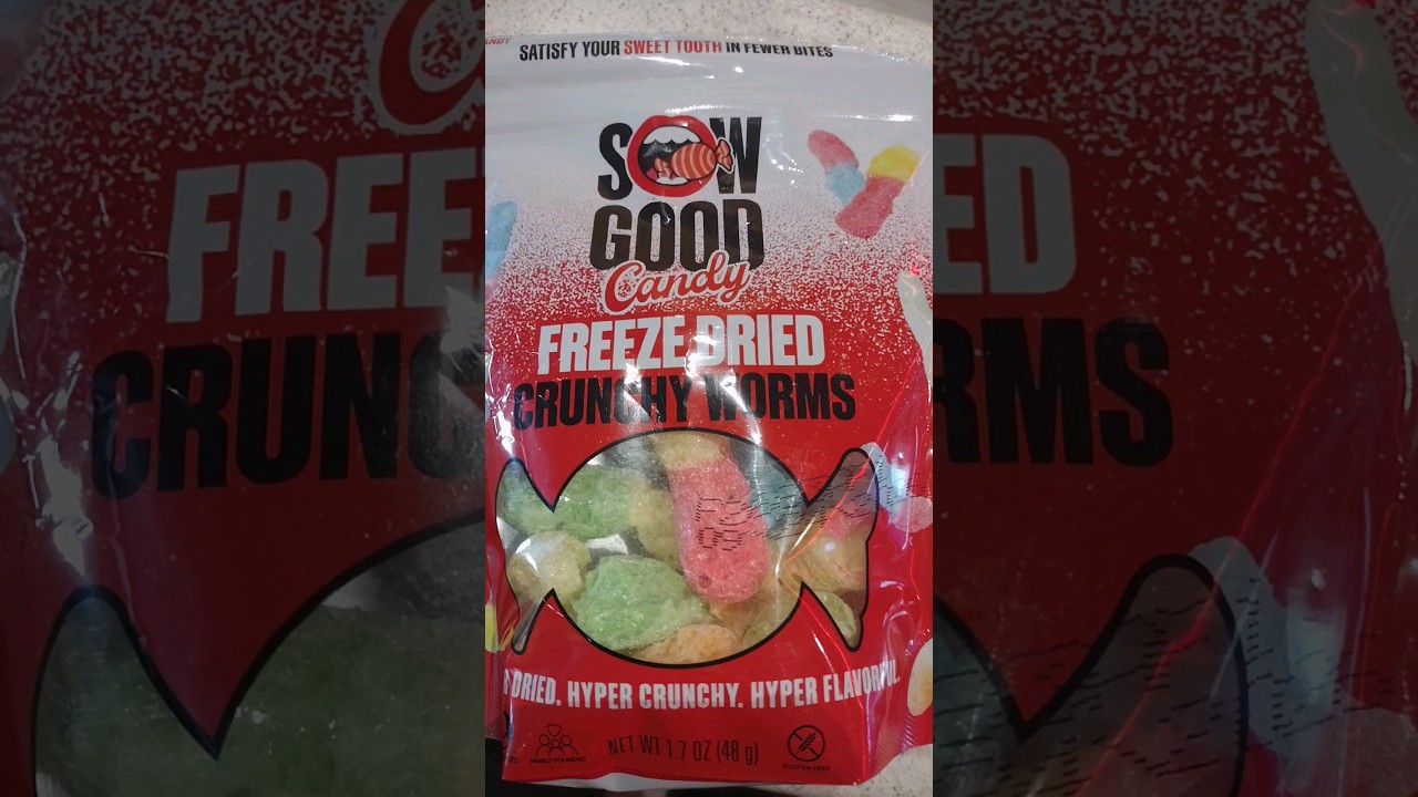 Freeze Dried Crunchy Worms! #sowgood