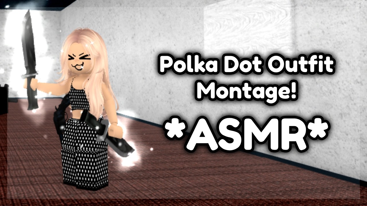 POLKA DOT Outfit MM2 Montage! + Keyboard ASMR! (Murder Mystery 2)