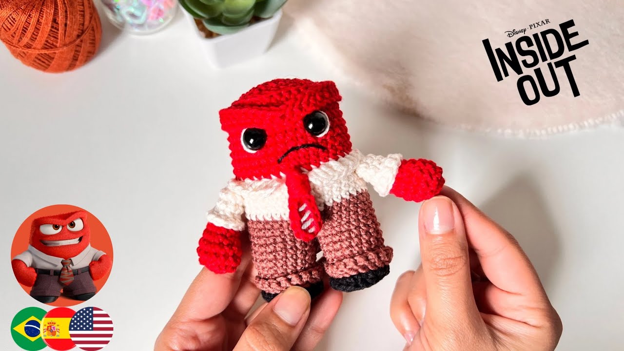 Furia Amigurumi Tutorial❤️|Personajes Intensamente Crochet