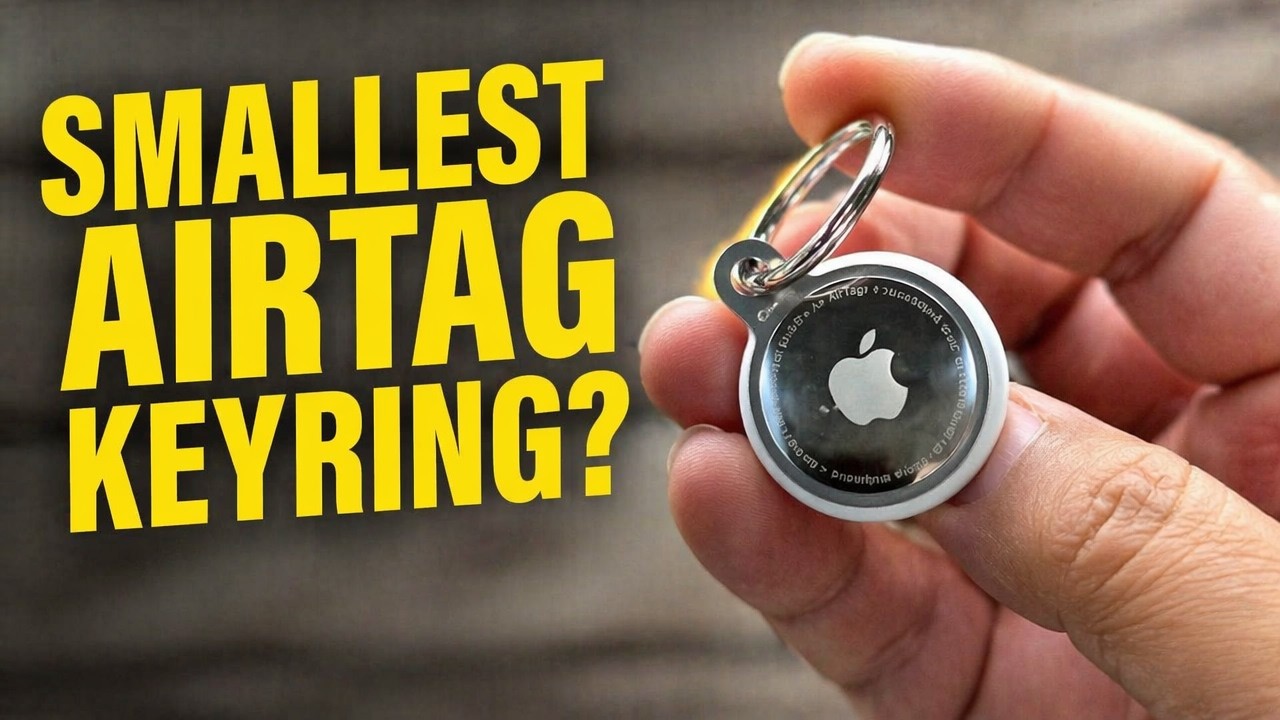 The Smallest AirTag Key Ring!