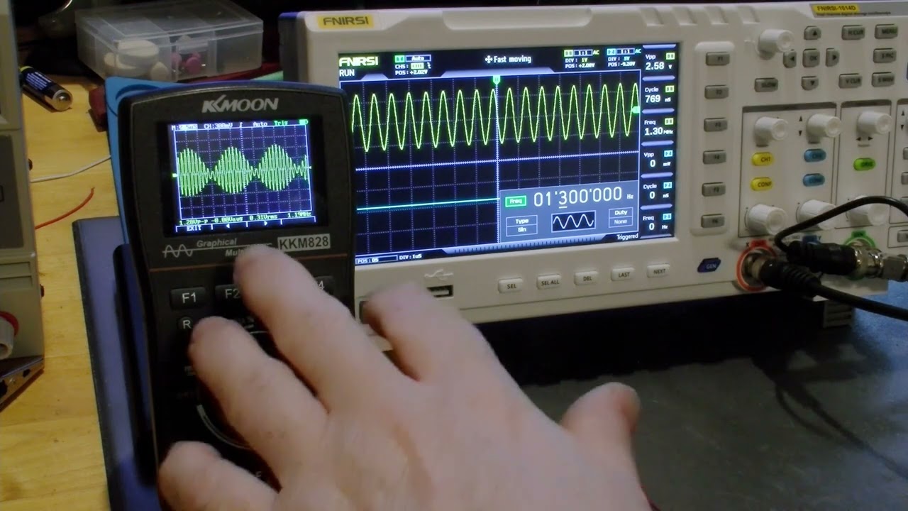 Kmoon KKM 828 реальная частота по осциллографу