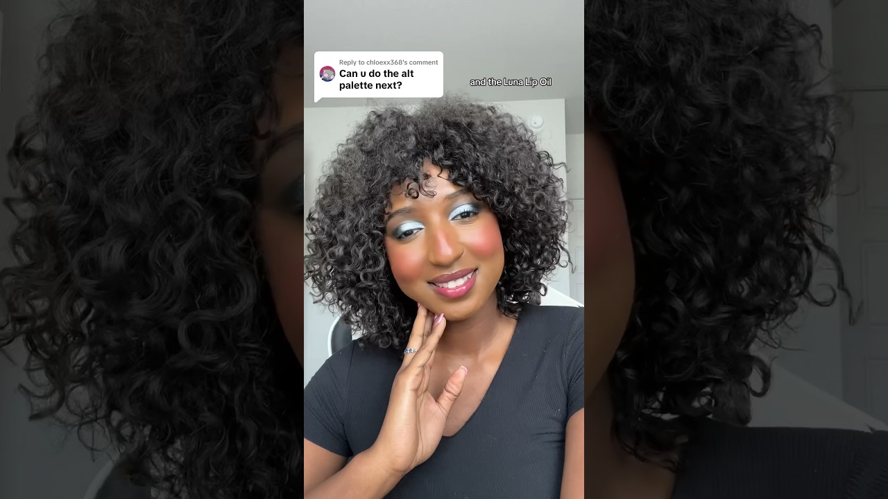 SUPER easy Black eyeshadow makeup tut!! #eyeshadow #makeuptutorialforbeginners #simplemakeup #makeup