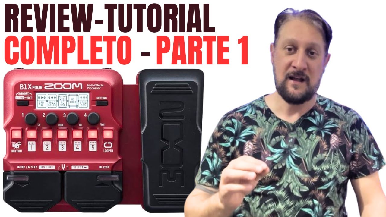 Aprenda todas as funções, como configurar a Pedaleira Zoom B1X four parte 1 - Pedaleira Zoom Baixo