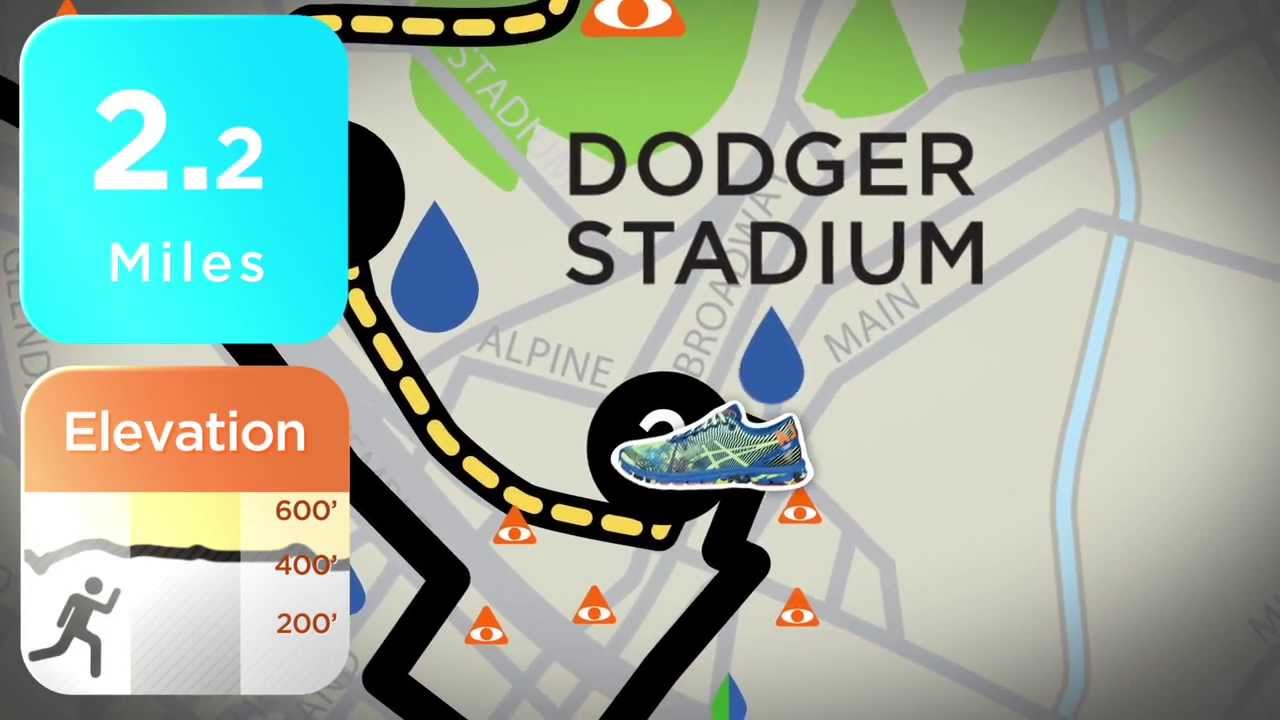 2014 ASICS LA Marathon Course Map