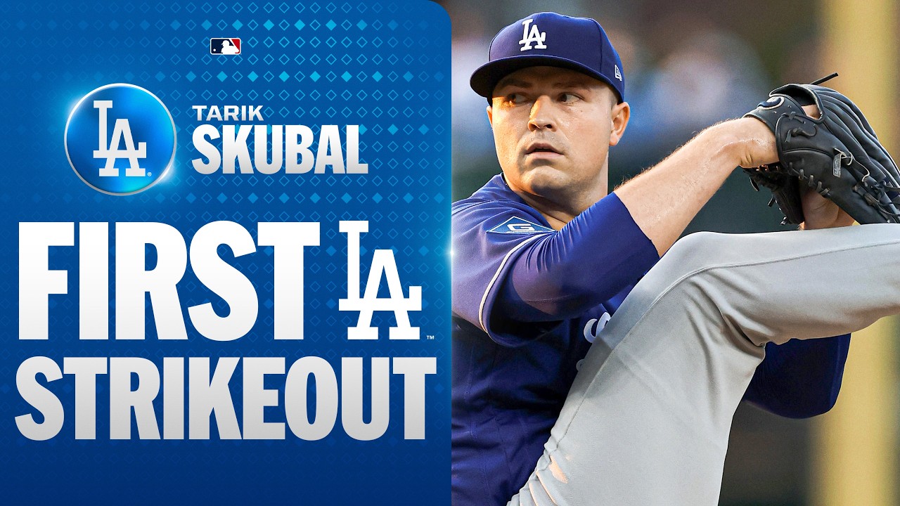 Tarik Skubal strikes out the first batter he faces with the Dodgers! ⛽️ | MLB Highlights