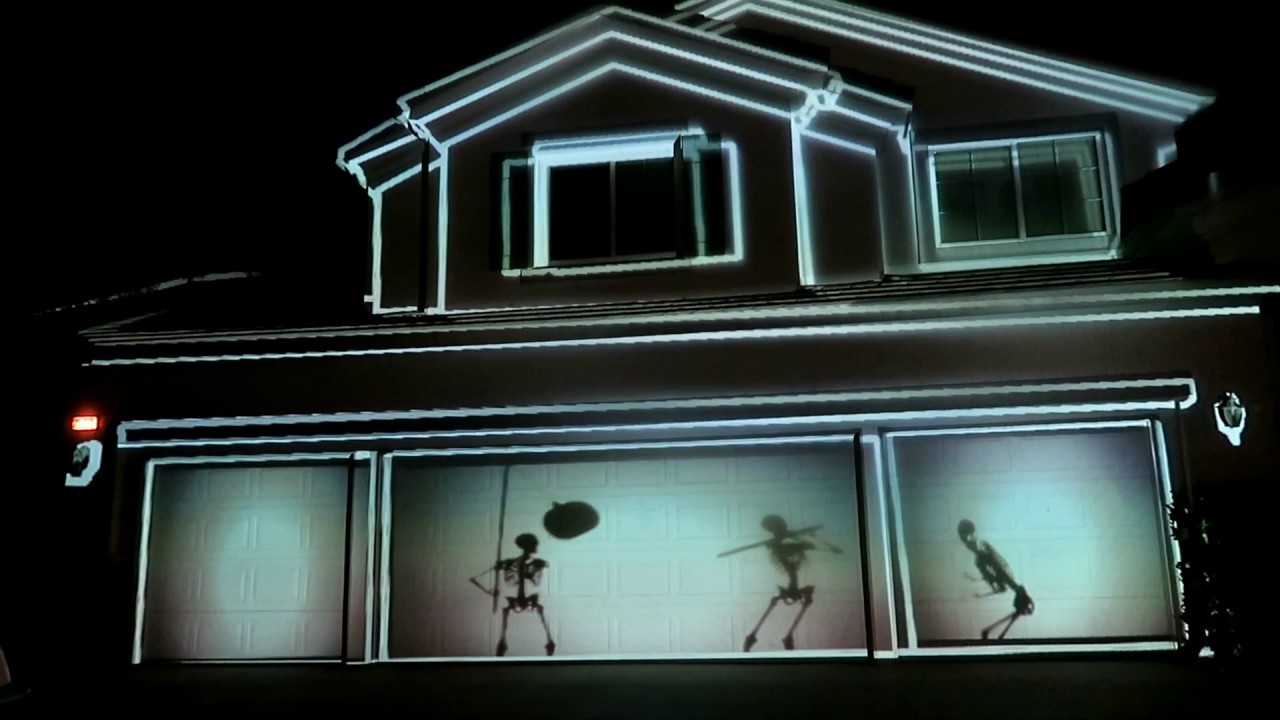 Our AtmosfearFX Halloween Digital Projections for 2016 || Projection Mapping Phantasms Bone Chillers